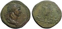 Ancient Coins - Trajan AE sestertius - Armenia, Tigris & Euphrates - EF Rare