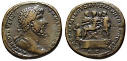 Ancient Coins - Lucius Verus AE sestertius - REX ARMENIIS DATVS - Rare King Sohaemus