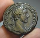 Ancient Coins - Commodus AE sestertius - LIBERTAS - Good VF