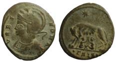 Ancient Coins - Urbs Roma commemorative series follis Constantine - she-wolf - Siscia