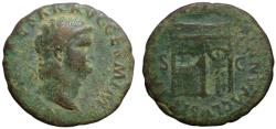 Ancient Coins - Nero AE As - Temple of Janus - 66 AD