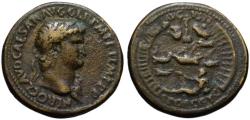 Ancient Coins - Paduan cast medal afer Cavino - NERO sestertius - Port of Ostia
