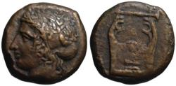 Ancient Coins - 19th C. BMC electrotype - Adranon AE Litra - Apollo & Lyre