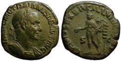 Ancient Coins - Trajan Decius AE sestertius - Genius Of the Illyrian Legion - Good VF