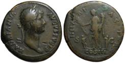 Ancient Coins - Hadrian AE sestertius - HILARITAS P.R. - VF