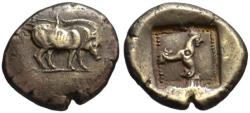 Ancient Coins - 19th C. BMC electrotype - Lycia AR stater - Boar & Triskeles