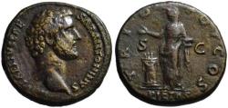 Ancient Coins - Antoninus Pius AE sestertius - PIETAS - as Caesar by Hadrian