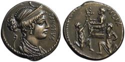 Ancient Coins - 19th C. BMC electrotype - Cornelius Sulla AR denarius - EF+
