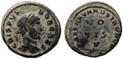 Ancient Coins - Crispus AE follis - VOTIS V - Arles