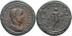 Ancient Coins - Gordian III AE sestertius - Senatorial Medallion - Very Rare
