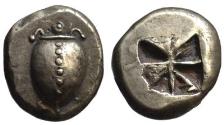 Ancient Coins - 19th C. BMC electrotype - Aegina AR stater - Turtle & Incuse