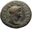 Ancient Coins - Nero AE As - VICTORY - Lugdunum mint  aVF