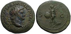 Ancient Coins - Nero AE As - VICTORY - Rome mint