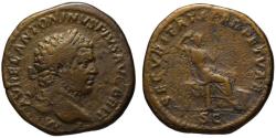 Ancient Coins - Caracalla AE sestertius - SECURITATI PERPETUAE - Scarce