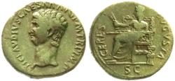 Ancient Coins - Claudius AE dupondius - CERES - Choice Good VF