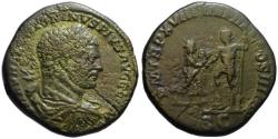 Ancient Coins - Caracalla AE sestertius - ISIS & Crocodile - Imperial visit to Alexandria - Rare
