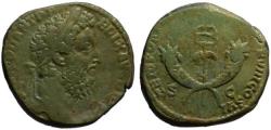 Ancient Coins - Commodus AE sestertius - Caduceus & Crossed Cornucopias