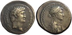 Ancient Coins - 19th C. BMC electrotype - Mark Antony & Cleopatra AR tetradrachm
