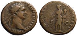 Ancient Coins - Domitian AE As - MONETA AUGUSTI - 90-91 AD