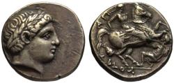 Ancient Coins - 19th C. BMC electrotype - Patraos AR tetradrachm - Kings of Paeonia