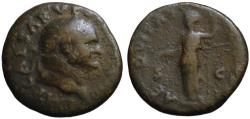 Ancient Coins - Vespasian AE As - AEQUITAS - 71 AD