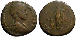 Ancient Coins - Caracalla as Caesar AE sestertius - SEC PERPETUA - Rare