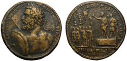 Ancient Coins - 19th C. BMC electrotype - Severus AE medallion - FIDEI MILIT