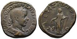 Ancient Coins - Gordian III AE sestertius - LAETITIA AUG N - Nice grade