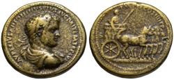 Ancient Coins - Paduan cast medal after Cavino - Caracalla AE medallion QUADRIGA