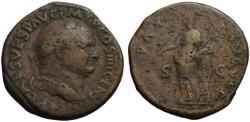 Ancient Coins - Vespasian AE As - PAX AUGUST - 73 AD