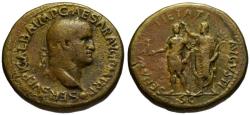 Ancient Coins - Galba AE sestertius - SENATUS PIETATI AUGUSTI - Extremely Rare