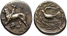 Ancient Coins - 19th C. BMC electrotype - Sikyonia AR stater - Superb EF