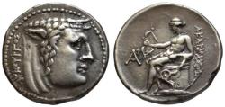 Ancient Coins - 19th C. BMC electrotype - Acarnania AR stater - River God Achelous