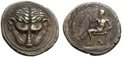 Ancient Coins - 19th C. BMC electrotype - Rhegion AR tetradrachm - Lion & Iokastos
