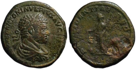 Ancient Coins - Caracalla AE sestertius - PROVIDENTIAE DEORUM - Rare