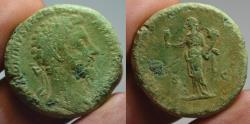 Ancient Coins - Marcus Aurelius AE sestertius - LIBERALITAS