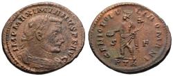 Ancient Coins - Maximianus AE follis - GENIO POPULI ROMANI - Trier mint