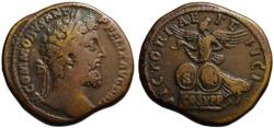 Ancient Coins - Commodus AE sestertius - VICTORIAE FELICI - (R) Rare