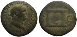 Ancient Coins - Vespasian AE As - Altar PROVIDEN -  71 AD