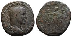 Ancient Coins - Philip I AE sestertius -FIDES MILITUM