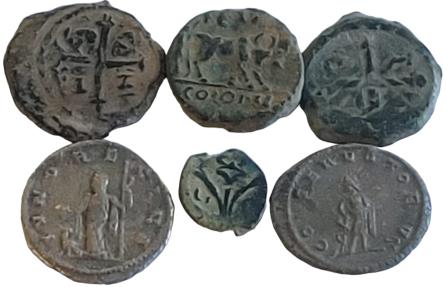 Ancient Coins - Lot of 6 coins .