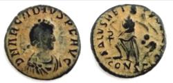 Ancient Coins - Arcadius AE Constantinople. AD 383-408.  1.2 g - 12.6 mm