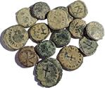 Ancient Coins - lot of 15 roman coins AE 4 NUMMUS