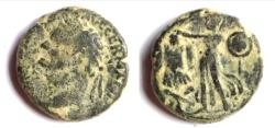 Ancient Coins - JUDAEA, Judaea Capta. Domitian. AD 81-96. Æ (22.4mm,11.3 g ). Caesarea Maritima mint.