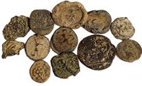 Ancient Coins - Lot of 12 lead seal