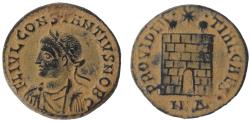 Ancient Coins - Constantius II. As Caesar, A.D. 324-337. AE follis. Nicomedia mint, struck A.D. 326-327.Rare