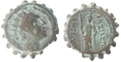 Ancient Coins - SELEUKID KINGS of SYRIA. Antiochos IV Epiphanes. 175-164 BC. Serrate Æ