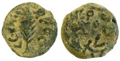 Ancient Coins - Judaea, Procuratorial. Porcius Festus. Æ Prutah. 59-62 CE. Jerusalem