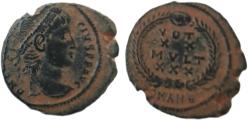 Ancient Coins - Constantius II AD 337-361. Antioch Follis Æ