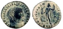 Ancient Coins - Licinius I. A.D. 308-324. Æ follis (21 mm, 3.2 g). Heraclea,